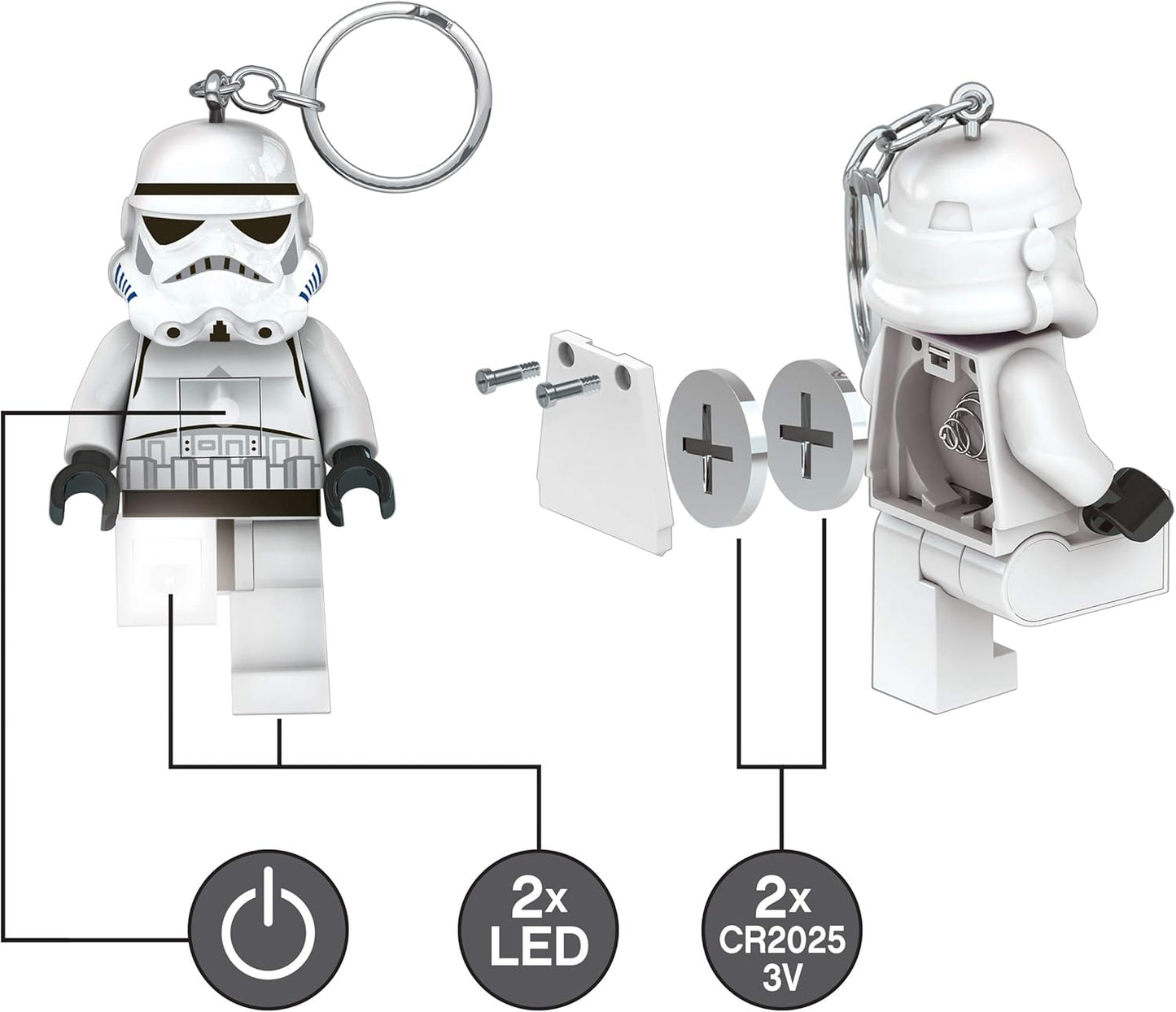 LEGO Stormtrooper Keychain LED Flashlight