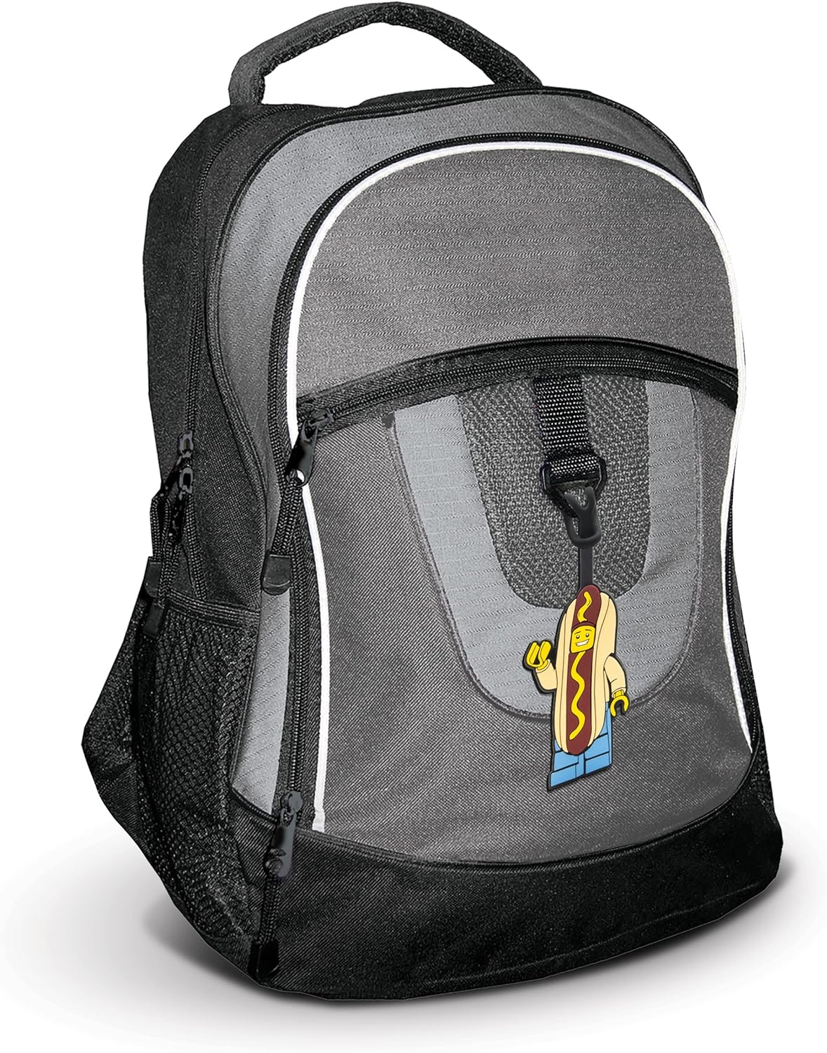 LEGO Hot Dog Guy Bag Tag
