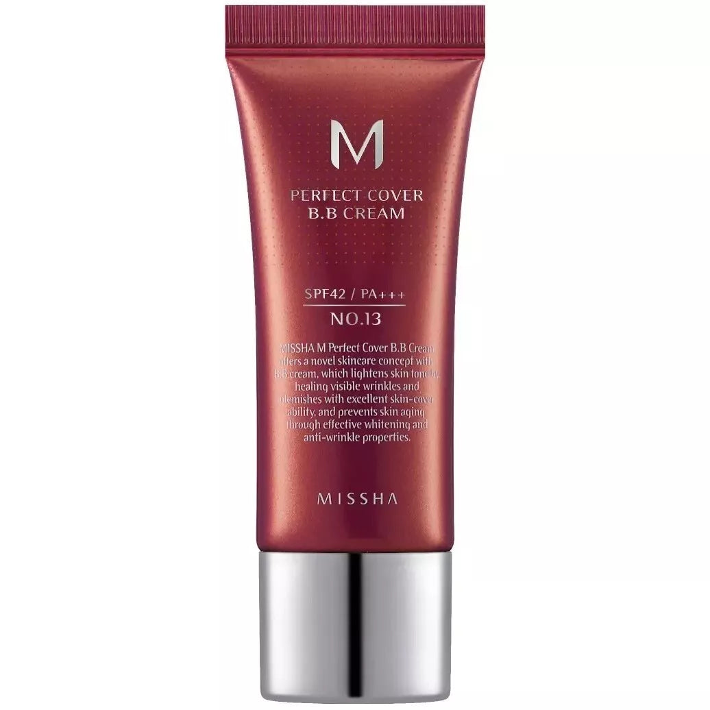 Missha M Perfect Cover BB Cream, No. 13 Bright Beige, 20ml