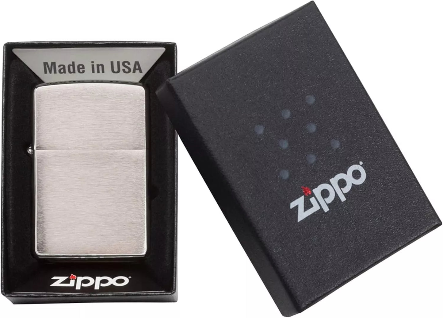 Zippo Windproof Lighter Classic Regular Brushed Chrome