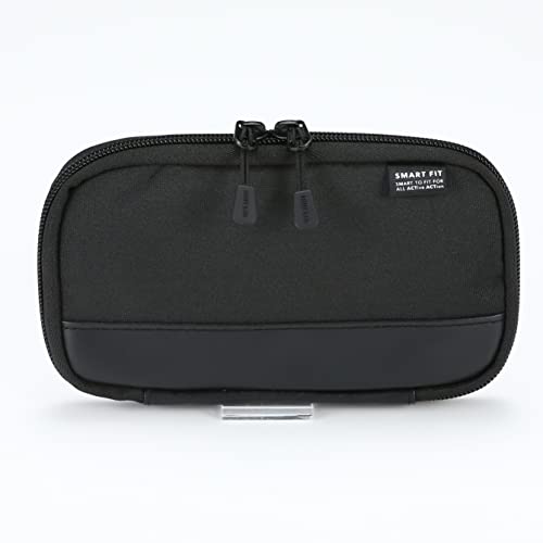 LIHITLAB Compact Pen Case, Water & Stain Repellent, Black