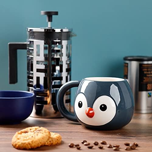 Penguin Head Ceramic Shaped Tea Coffee Mug