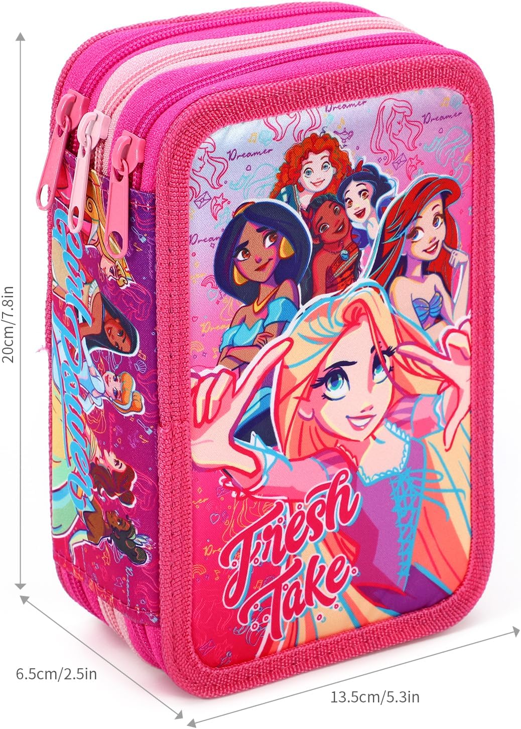 Disney Princess Pencil Case Large Stationery Set (45pcs)