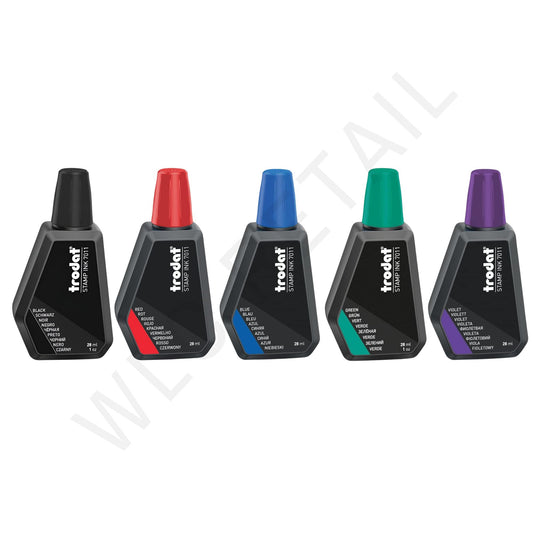 Trodat Replacement Ink 7011 (Black, Red, Blue, Green, Purple)
